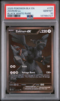 ZEKROM ex BLACK WHITE RARE 2025 POKEMON BLK EN-BLACK BOLT PSA GEM MT 10