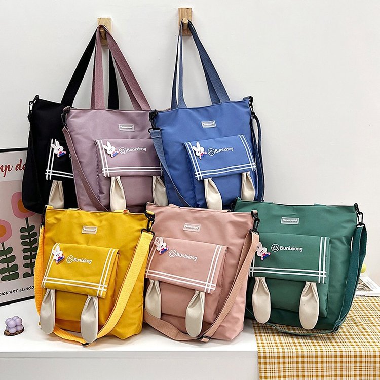 Girl Shoulder Bag Female New College Student Messenger Class Bag Simple Ladies Large Capacity Tote Bag