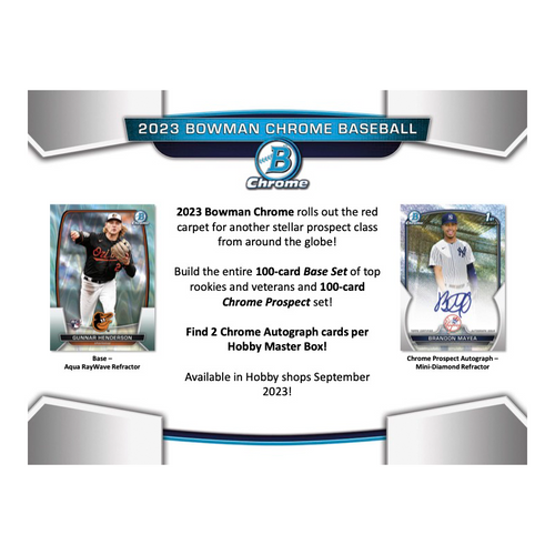 2023 Bowman Chrome Baseball Hobby Box