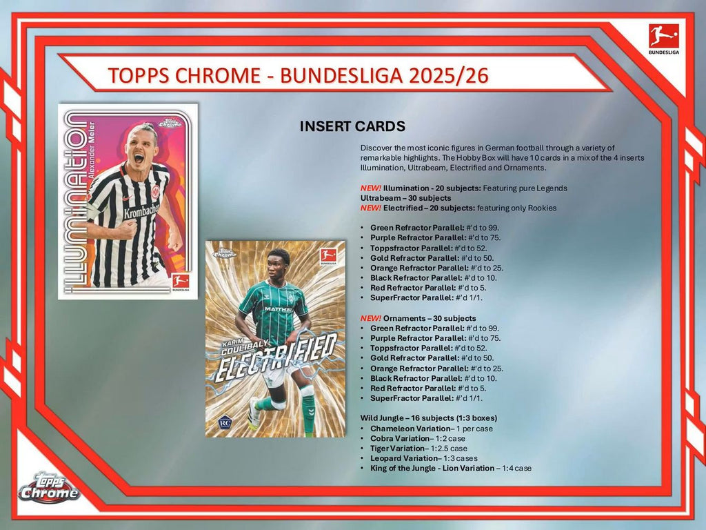 2025-26 Topps Chrome Bundesliga Soccer Hobby Box