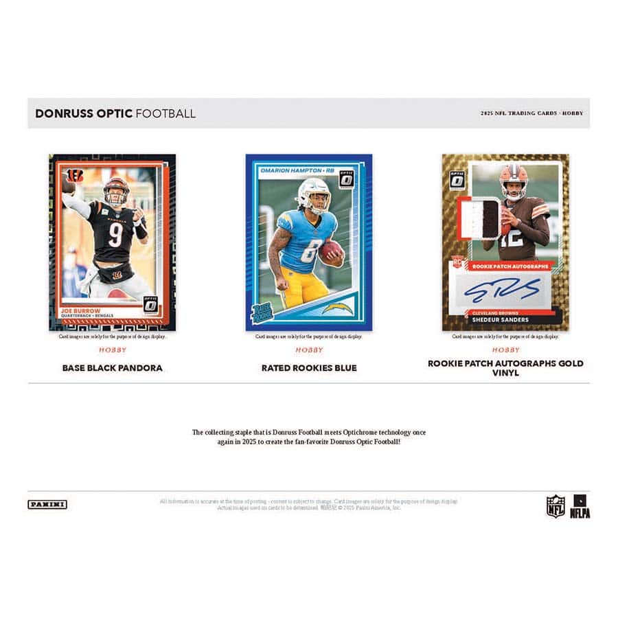 2025 Donruss Optic Football Hobby Box