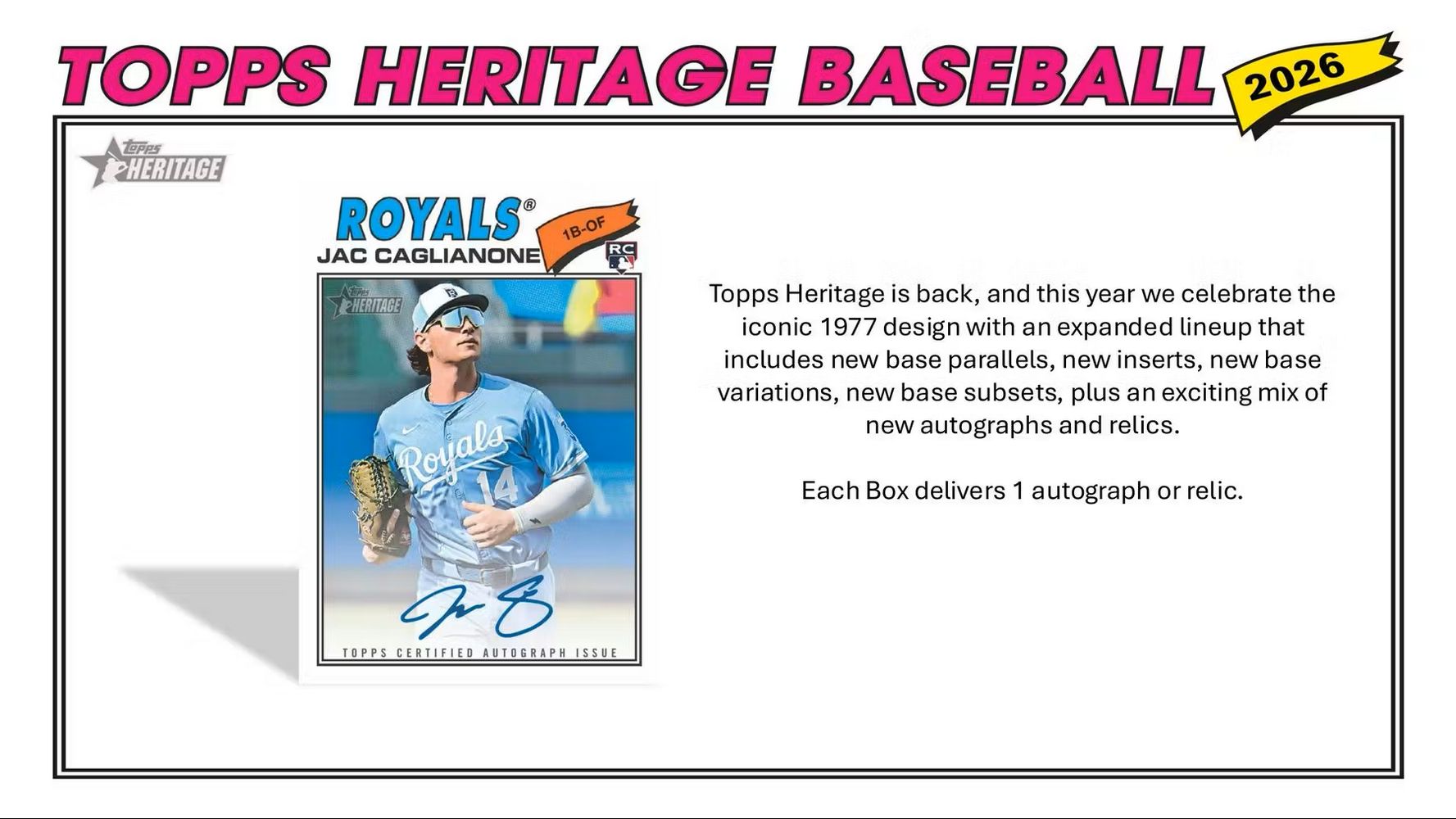 2026 Topps Heritage Baseball Hobby Box