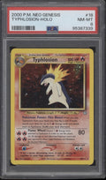 Typhlosion Pokemon Neo Genesis Holo #18 PSA 8