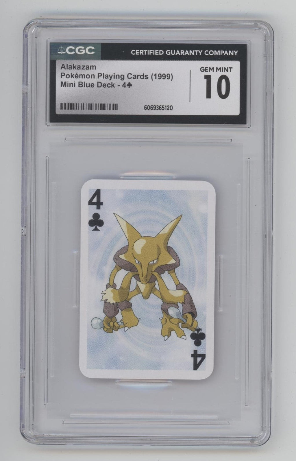 Alakazam Pokemon Playing Cards Mini Blue Deck CGC 10