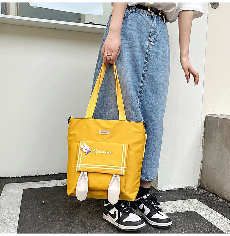 Girl Shoulder Bag Female New College Student Messenger Class Bag Simple Ladies Large Capacity Tote Bag