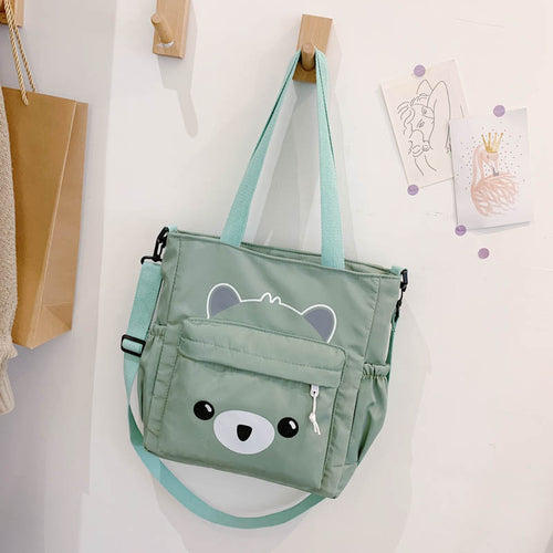 College Students Class Bag Female New Trendy Shoulder Bag Canvas Cute Large Capacity Messenger Shoulder Bag