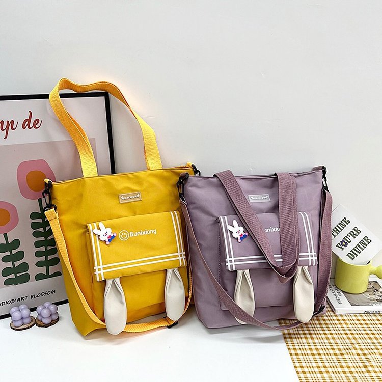Girl Shoulder Bag Female New College Student Messenger Class Bag Simple Ladies Large Capacity Tote Bag
