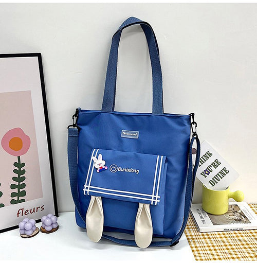 Girl Shoulder Bag Female New College Student Messenger Class Bag Simple Ladies Large Capacity Tote Bag