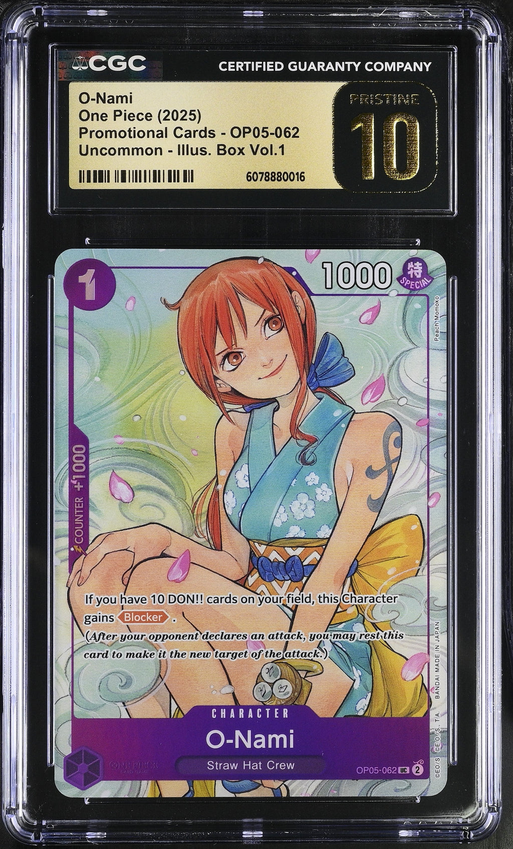 CGC PRISTINE 10 O-Nami [Promotional Cards] - 6078880016