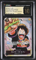 CGC PRISTINE 10 Monkey D. Luffy [Promotional Cards] - 6117073016