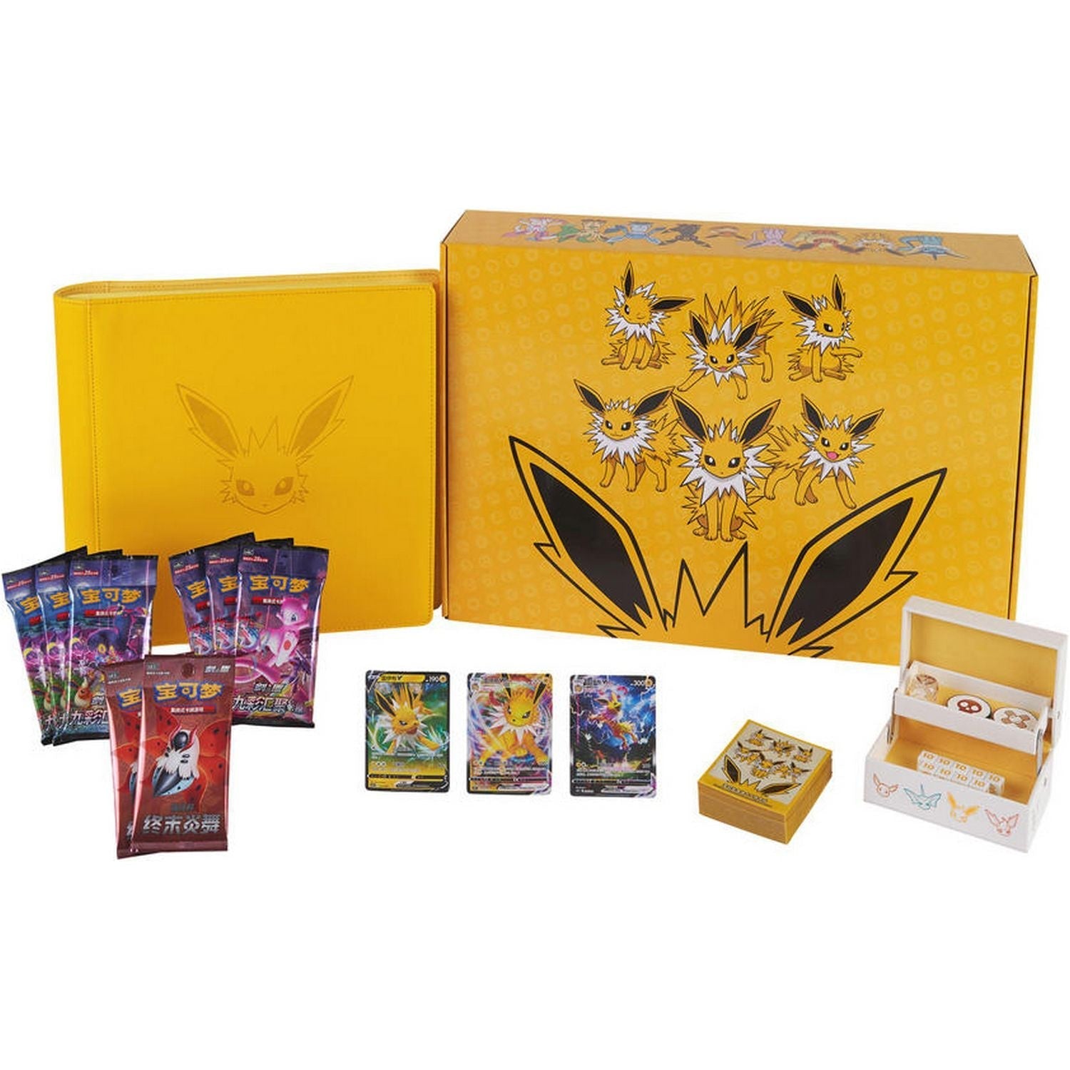 Pokemon: Chinese Eevee GX Premium Gift Box Bundle "Jolteon"