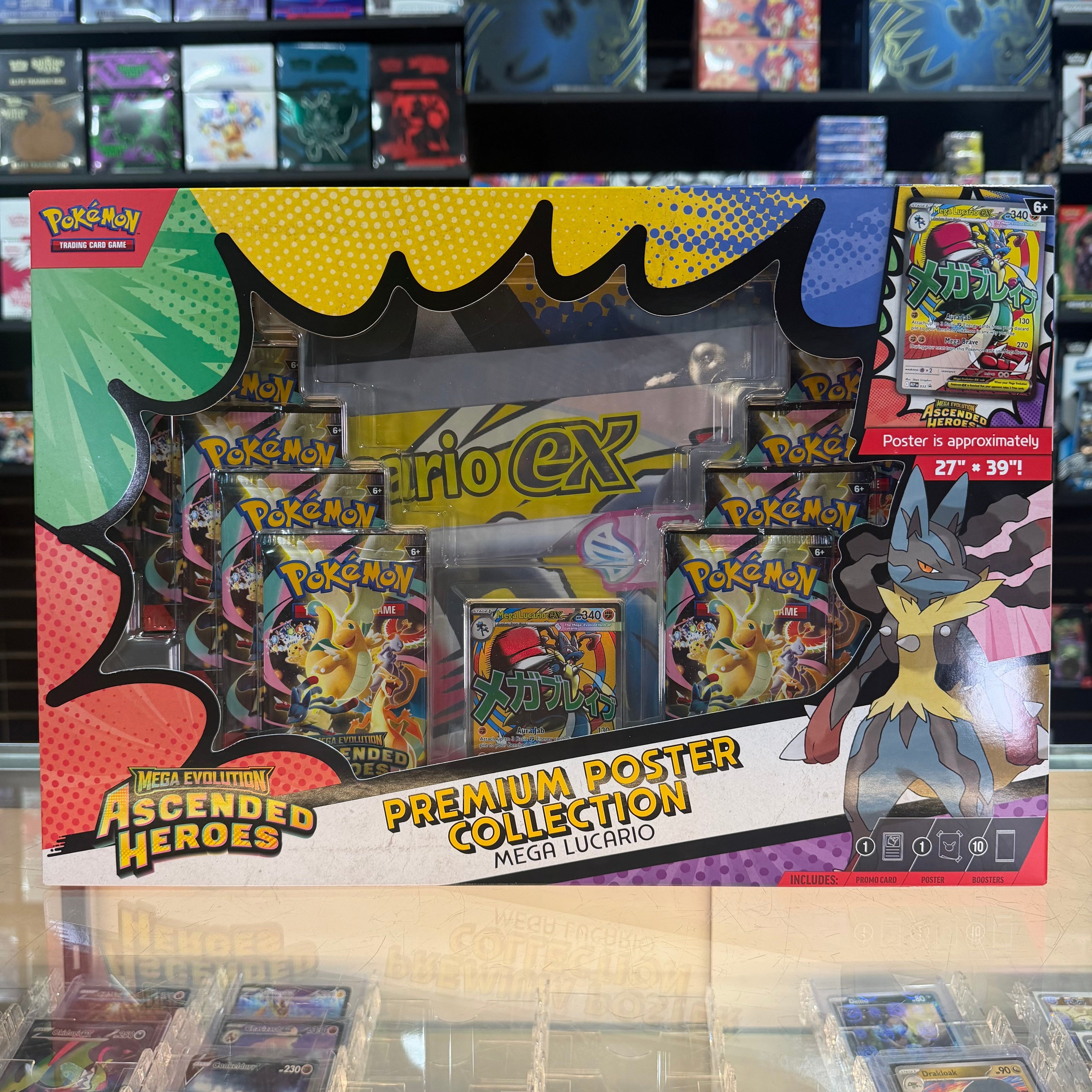 Pokémon TCG: Mega Evolution: Ascended Heroes - Premium Poster Collection (Mega Lucario) (Limit 1)