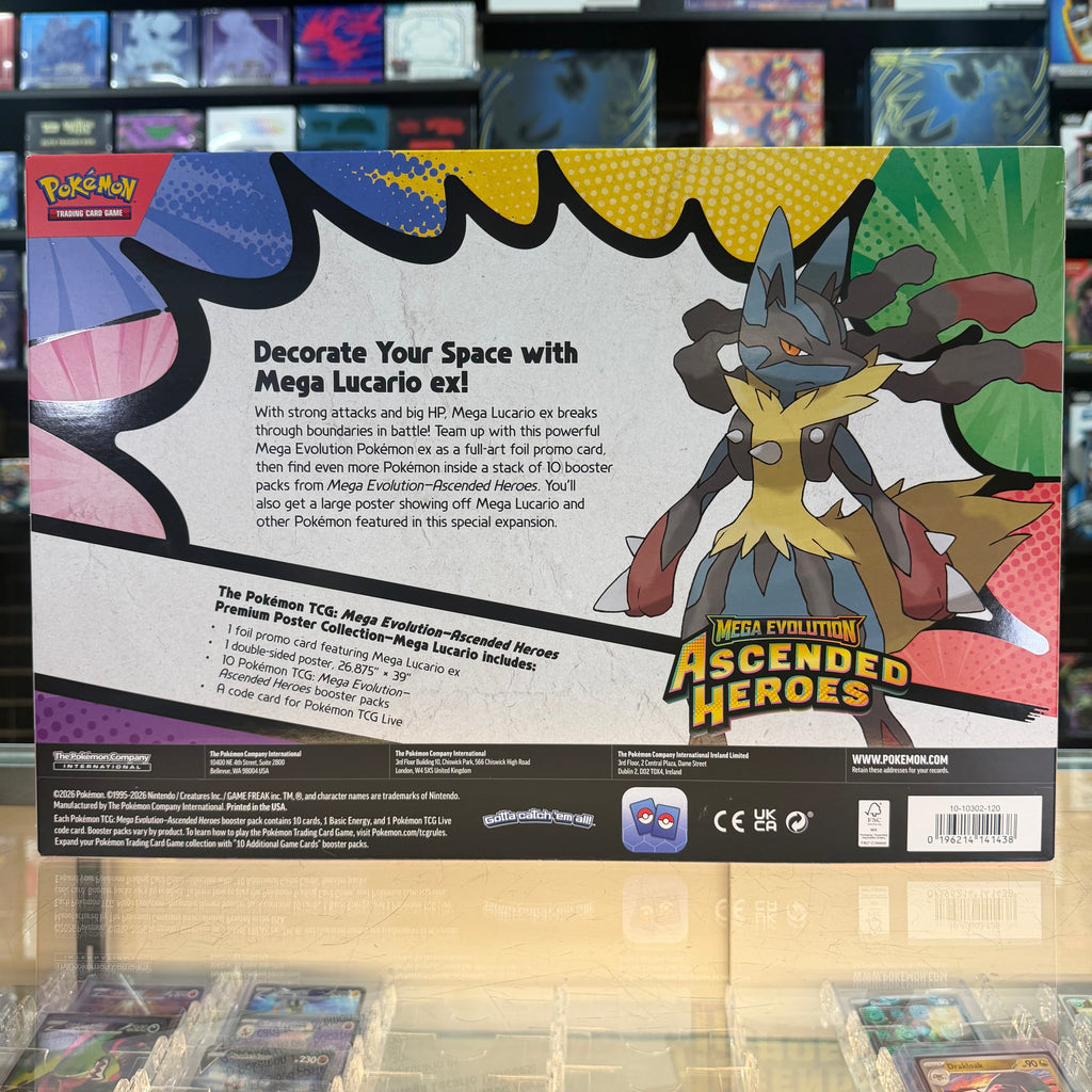 Pokémon TCG: Mega Evolution: Ascended Heroes - Premium Poster Collection (Mega Lucario) (Limit 1)