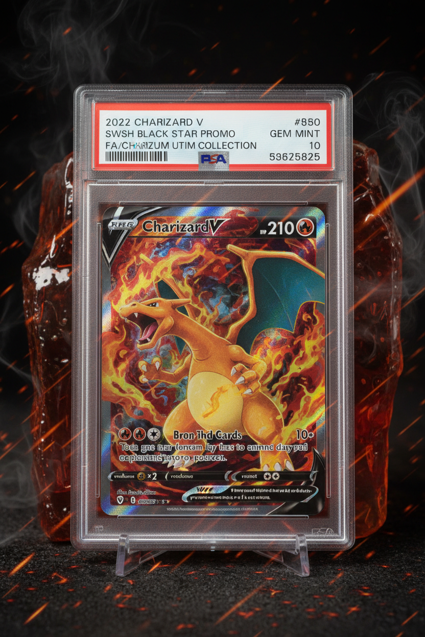 FA/CHARIZARD V ULTRA-PREMIUM COLLECTION 2022 POKEMON SWSH BLACK STAR PROMO PSA GEM MT 10