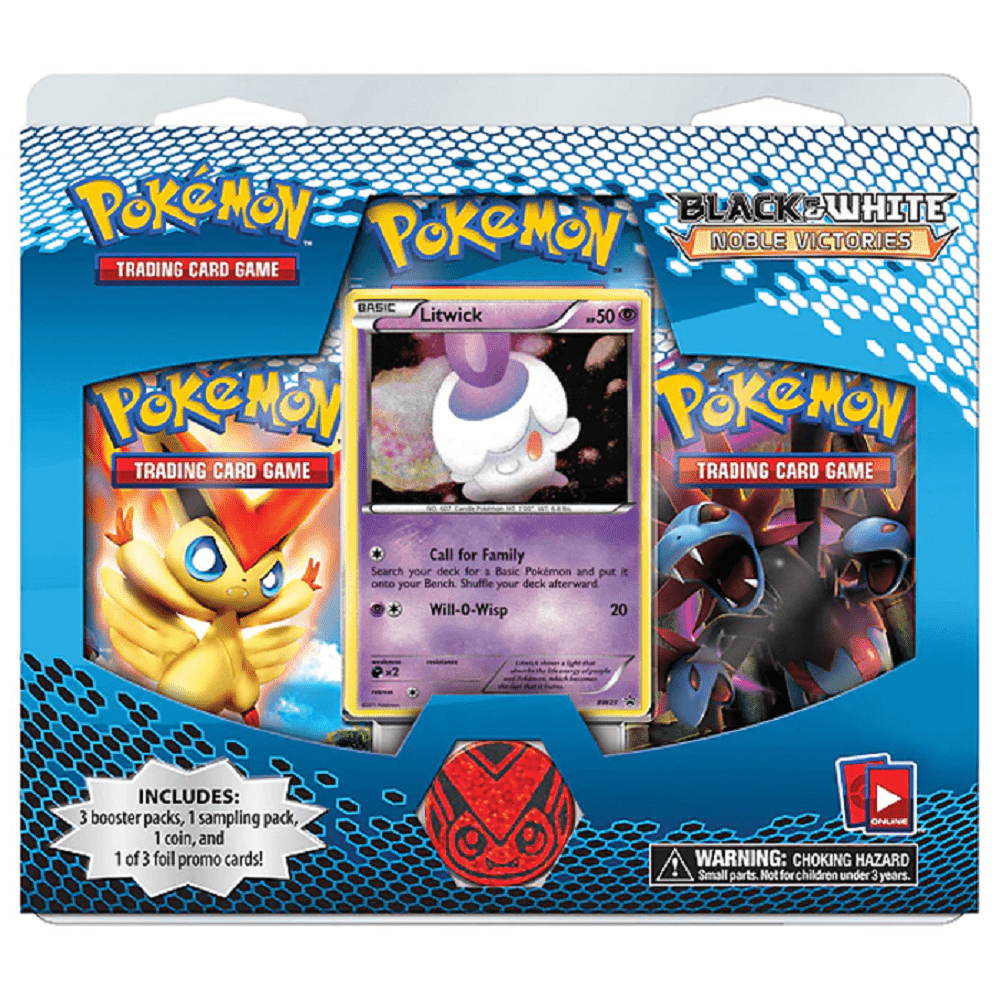 Pokemon: Black & White Noble Victories 3 Pack Blister (Litwick Promo)