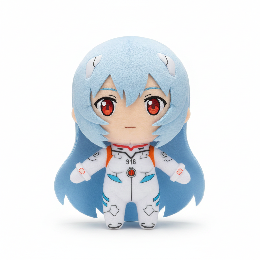 PREORDER Rebuild of Evangelion Kuripan Plushie Rei Ayanami Long (Long Hair - White Plugsuit)
